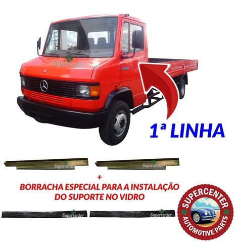 Suporte Vidro Porta Caminhão Mercedes Benz 709 89 90 91 92