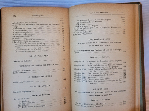 Montesquieu Morceaux Choisis Roustan Didier
