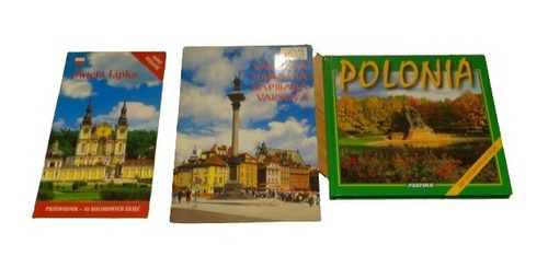 Lote De 3 Libros Y Folletos Turísticos De Polonia En Español