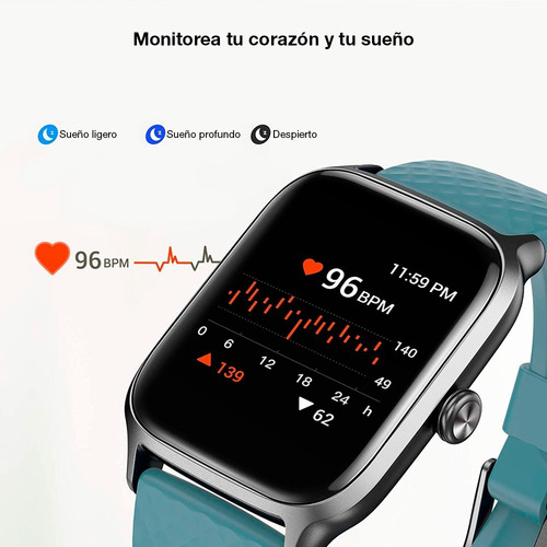 Imagen 2 de 10 de Reloj Inteligente Smartwatch Estilo De Vida Y Fitness Ew1
