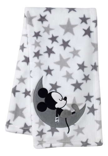 Lambs & Ivy Mickey Mouse - Manta Para Bebé, Color Blanco, 2