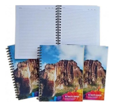 Libreta 6 Materia Espiral De Paisajes 150h 300pag