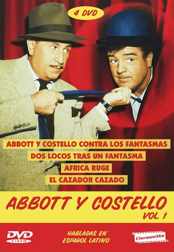 Abbott Y Costello Vol.1e, ( 4dvd) Habladas En Español Latino