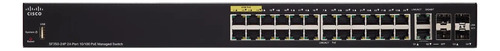 Switch Cisco Sf350-24p Administrable 10/100 24 Puertos Poe