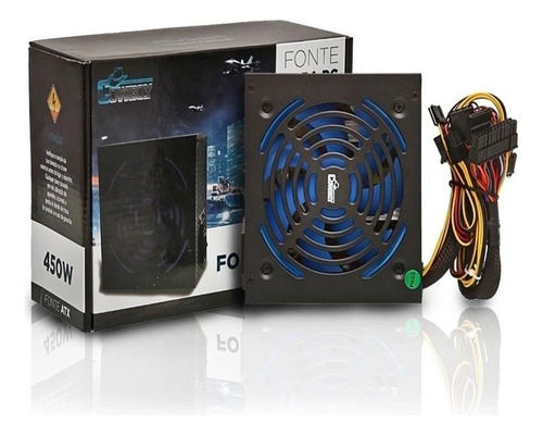Fonte Alimentação Para Pc Silenciosa 115v/230v Kp-533 450w Cor Preto 110v/230v
