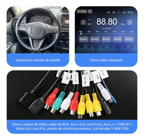 Para Estéreo 4+64g 4k Ram 700 Fiat Strada Palio Adventure Bt