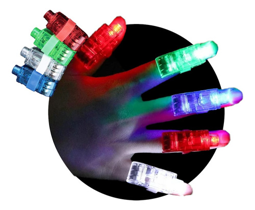 10 Anillos Laser Led Color A Elección Cotillon Luminoso