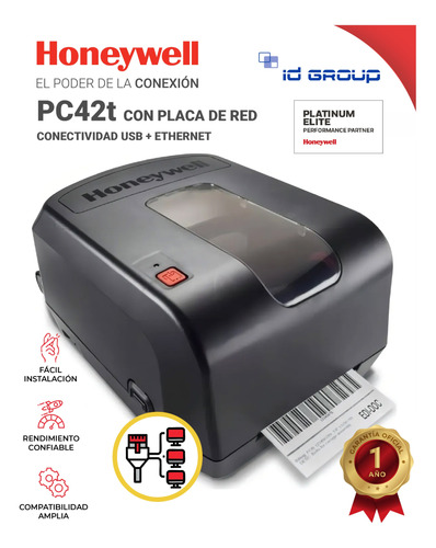 Impresora Etiquetas Mercado Envios Pc42 Red + Rollos