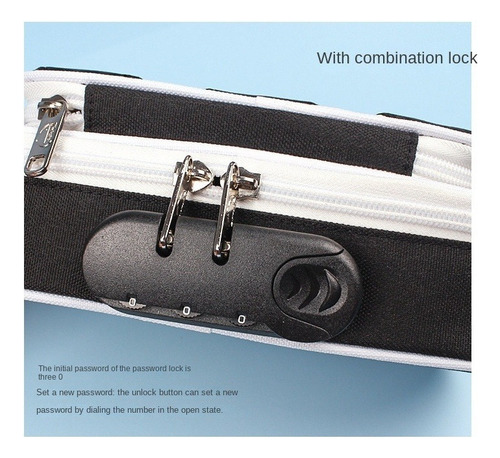 & Estuche For Lápices Con Cerradura De Combinación De Fútbol