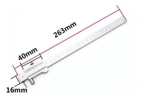 De Calibre Vernier Inoxidável 0-200mm