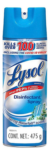 Lysol Aerosol Desinfectante Superficies Waterfall 475g