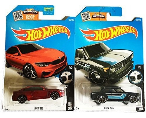 Hot Wheels Hw Bmw Bmw M4 (marrón) Y Bmw 2002 2-car Bundle Se