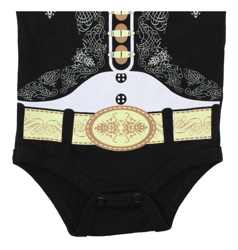Imagen 9 de 10 de Pañalero Bebé Ropa Dc Comics Batman Mariachi Set 2 Piezas