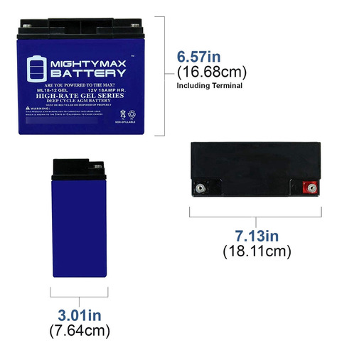 Bateria Mighty Max Ah Gel Para Baoshi Pack Producto Marca