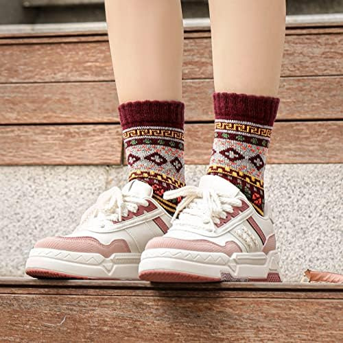 5 Pares De Calcetines De Lana - Calcetines De Lana Cálidos Y