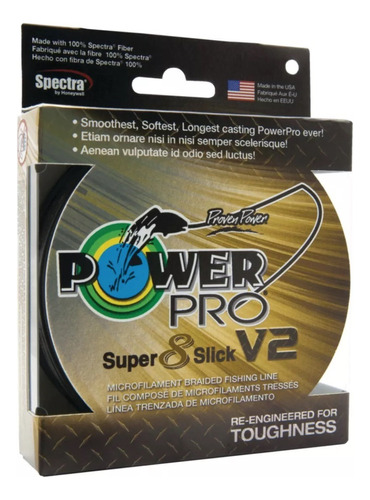 Multifilamento Power Pro 0.15 Mm Super 8 Slick V2 150 Yds