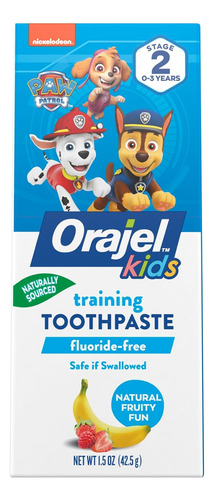 Pasta De Dientes Entrenadora Sin FlĂșor Orajel Paw Patrol