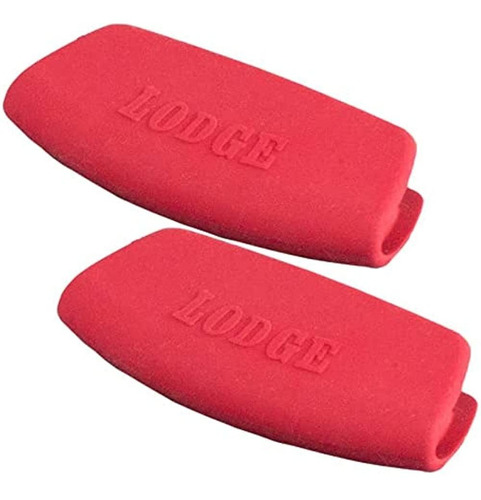 Lodge Asbg41 Bakeware Silicone Grips, Red, Set Of 2, One Siz