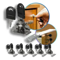 Comprar Kit 10 Fechaduras 22mm Tambor Gaveta Armário Chaves Batente