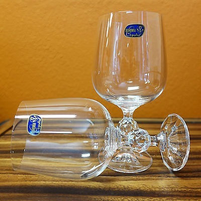 Imagen 4 de 6 de Copas Agua Cristal Bohemia Original Set X6 Claudia 340ml