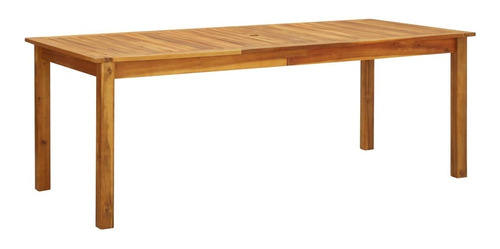 Mesa De Jardín 78.7 X35.4 X29.1 Madera Maciza De Acacia Color Café