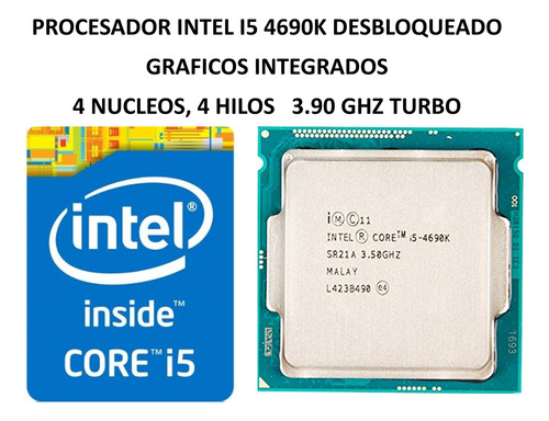 Procesador Intel I5 4690k 4n 4h 3.90 Ghz Graficos Integrados (Usado)