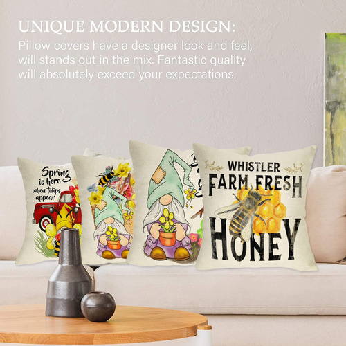 Fundas De Cojín Decorativas J Honeybees Para Sofá Cama