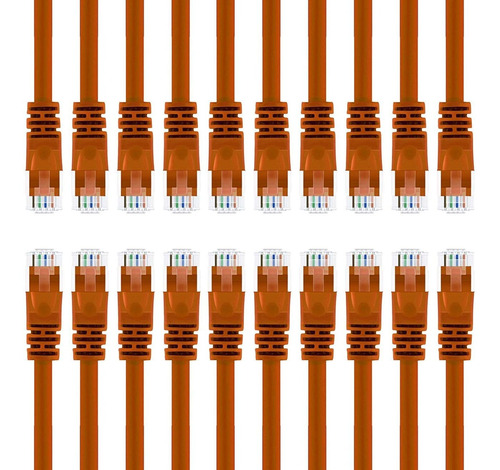 Cable Gearit Ethernet Cat 6, 20 Pack/3 Pies