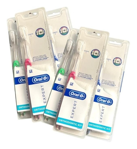 Kit Expert De 9 Cepillos De Ortodoncia Con Hilos Superfloss