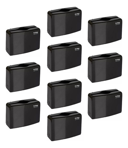 10 Despachadores De Toalla Tipo Sanitas Para Mesa Negro