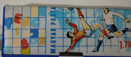 Cartuchera Retro Vintage Fútbol Azul