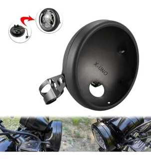Moto Faro Delantero Para 7 Pulgadas Carcasa Soportes / Base