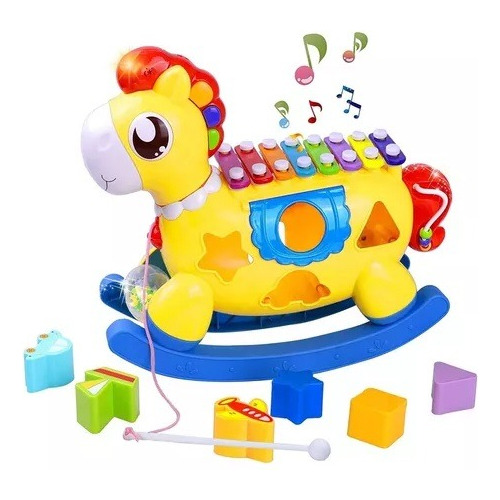 Caballo Musical Encastre Luz Y Sonido Huanger By Maternelle