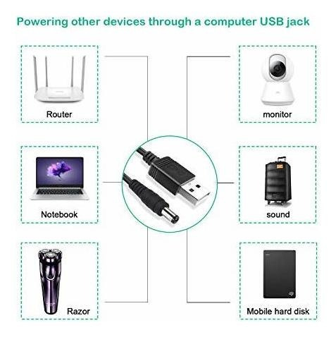 Cable Usb Dc In Conector Para Router Mini Ventilador