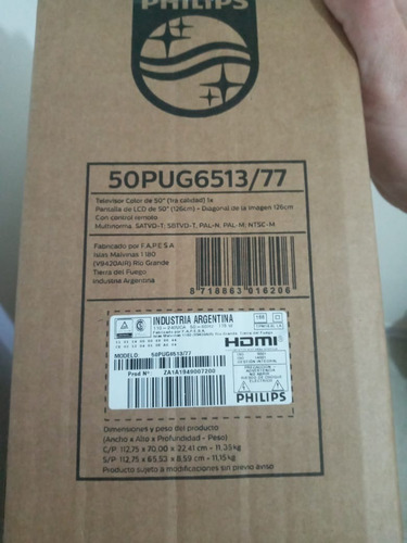 Smart Tv Led Philips 50 4k 50pug6513/77