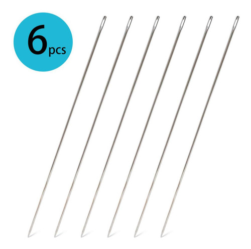 6 Piezas De Agujas Giratorias De Cuentas, 30 Cm, Agujas De