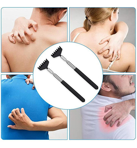 Masajeador Extensible De Acero Inoxidable Para Raspar La