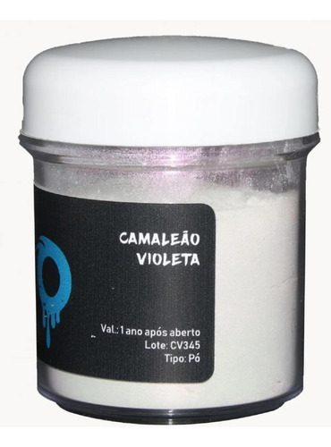 Pigmento Em Pó P/ Resina Epóxi Efeito Camaleão Roxo 10 Gr