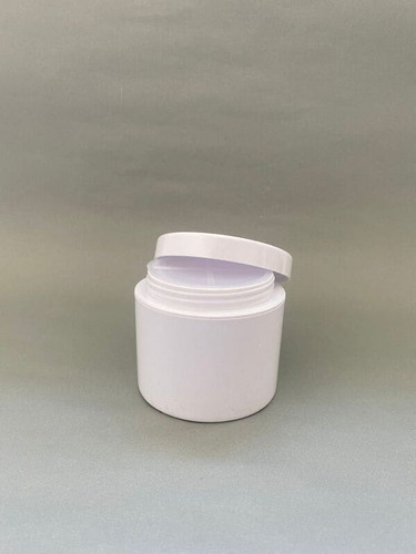 Pote Doble Fondo P/crema X 100cc Cosmetica Blanco- 10 Unidad