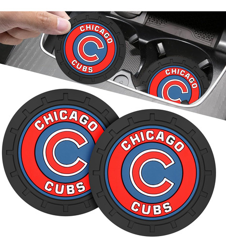 Portavaso Para Automovil Chicago Cubs Fanatico Beisbol