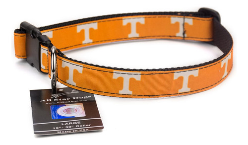 Collar Para Perro Con Lazo De Los Voluntarios De Tennessee -