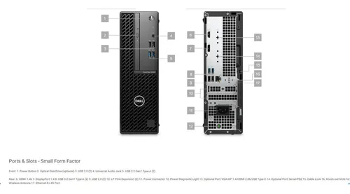 Desk Dell Opt 3000 Sff I3-12100 8gb 256ssd Systwin11pro 1y