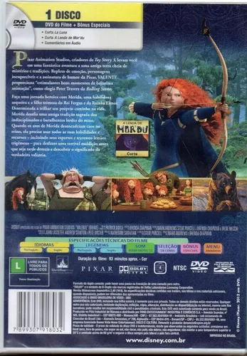 DVD de Disney Pixar - Valiente