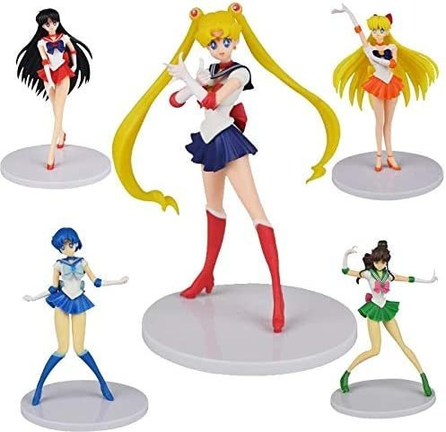 Sailor Moon - Set 5 Figuras Con Base