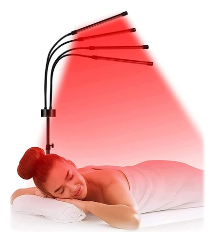 Lámpara De Terapia De Luz Roja Con Soporte, Temporizador Par