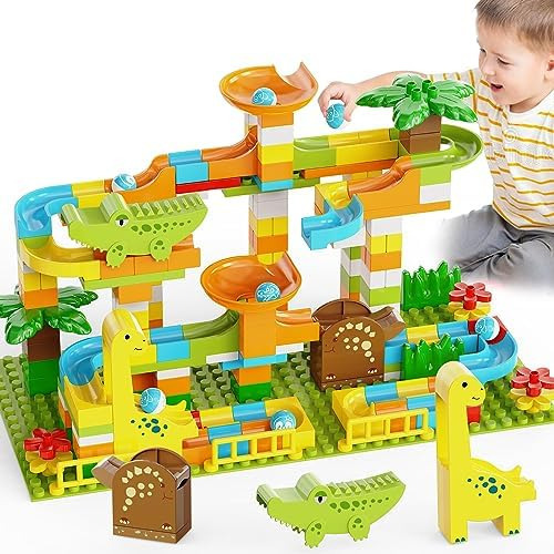 Jixin Bloques De Construcción Animal Marble Run Pista De [u]