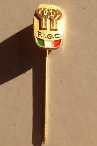 Pin Distintivo Federación Italiana De Futbol Mundial 1978 