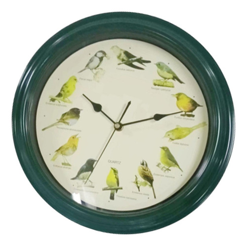 Xt Reloj De Pared Con Pájaro Cantor, Reloj De Pared Con