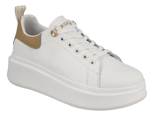 Sneaker Casual Clases Pr749377 Kswiss Liso Alto Ojal Metal