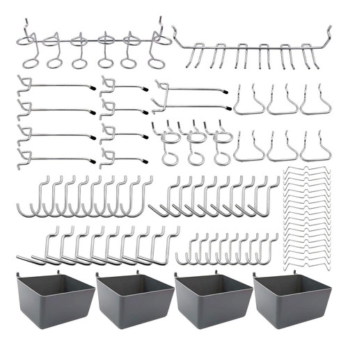 Surtido De Ganchos Y Cestas Organizadoras 80 Piezas